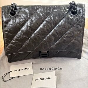Balenciaga Crush Medium Chain Bag Quilted